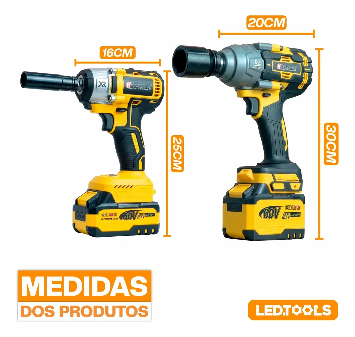 Medidas: chave 1/2 com 16 x 25 cm e chave 3/4 com 20 x 30 cm