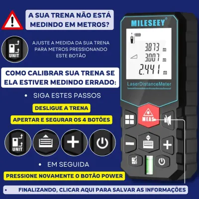COMPRE 1 LEVE 2 + BRINDE — Trena Laser Digital De Alta Precisão Profissional X5 40m
