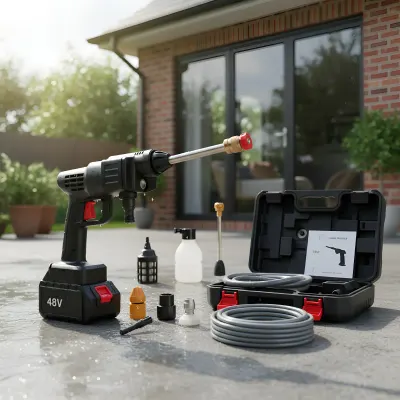 Lavadora de Alta Pressão Sem Fio a Bateria 48V - Kit Completo com Maleta