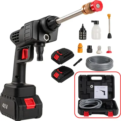 Lavadora de Alta Pressão Sem Fio a Bateria 48V - Kit Completo com Maleta
